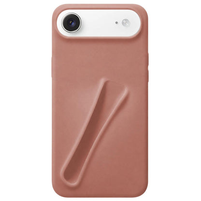 For iPhone Air Lipstick Silicone 3D Phone Case - Milk Tea - EDA009976904D