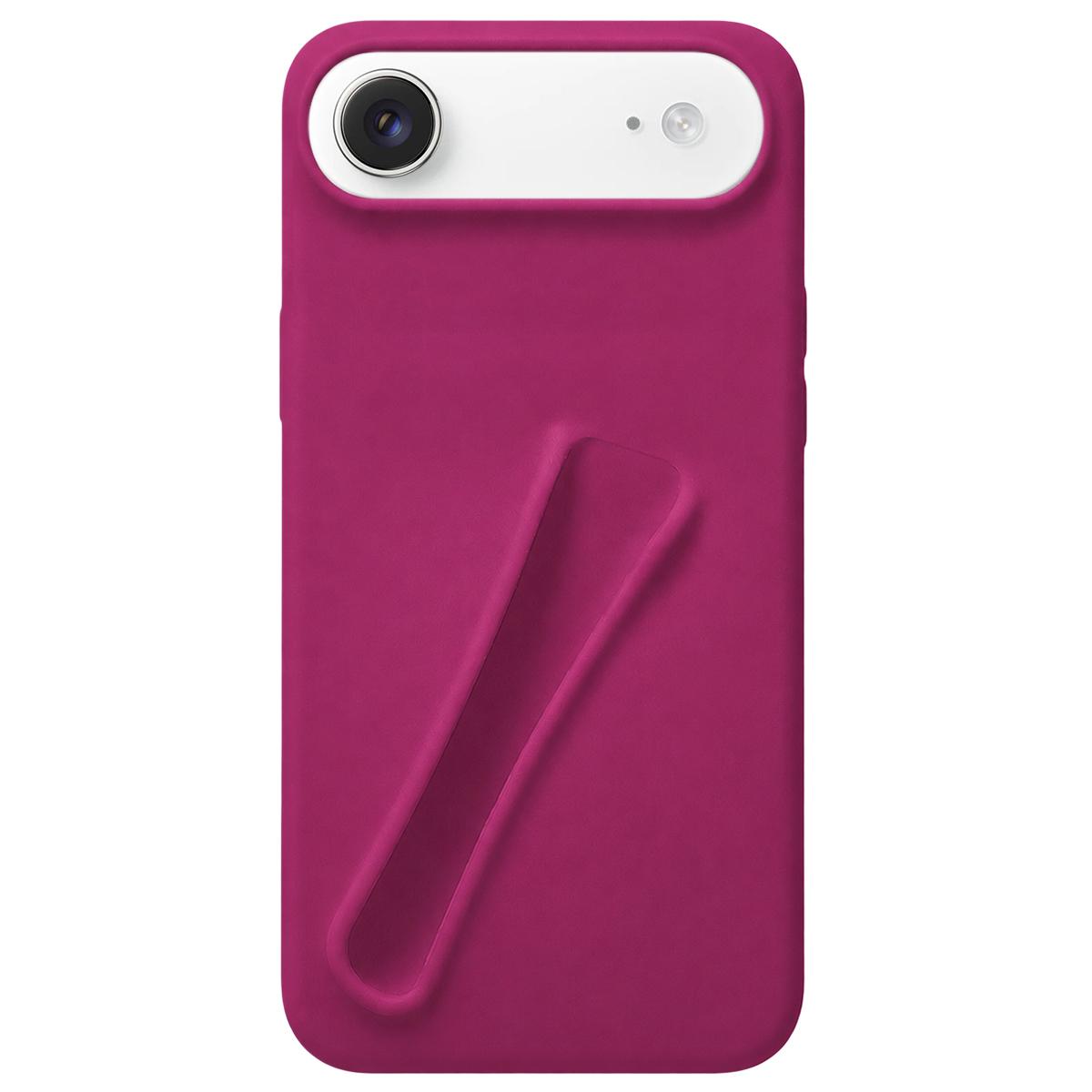 For iPhone Air Lipstick Silicone 3D Phone Case - Raspberry - EDA009976904E