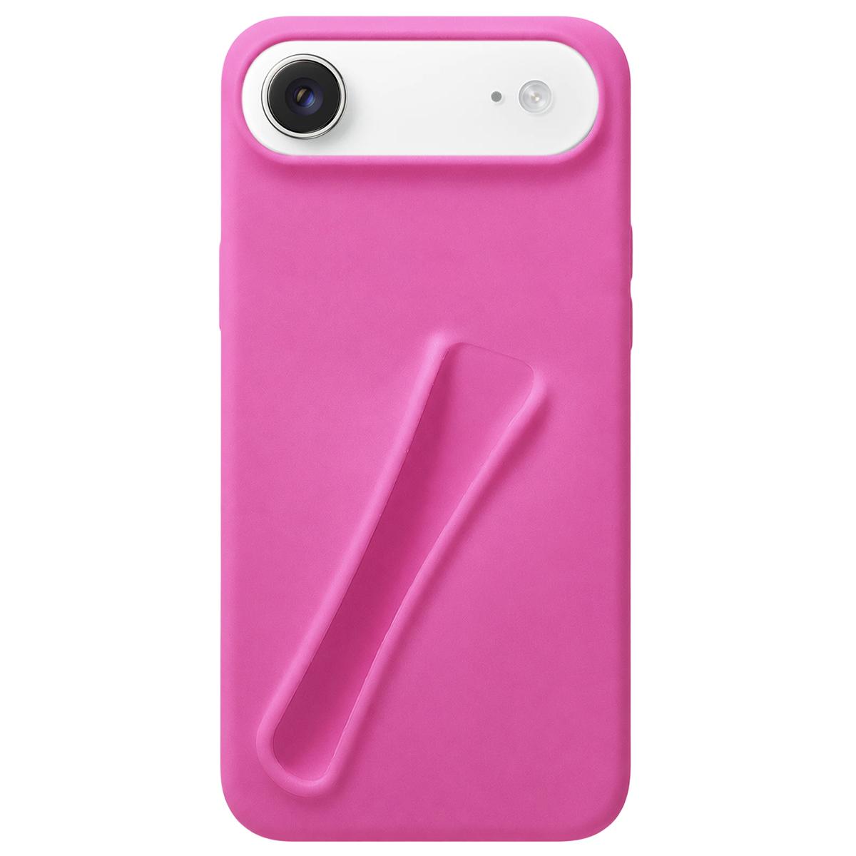 For iPhone Air Lipstick Silicone 3D Phone Case - Pink - EDA009976904F
