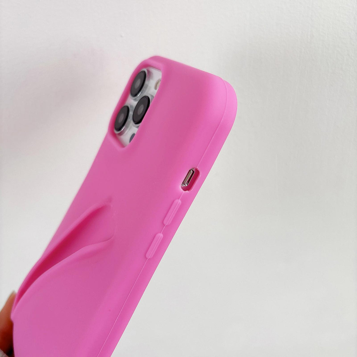For iPhone 18 Pro / 17 Pro Lipstick Silicone 3D Phone Case - Orange - EDA009976902A