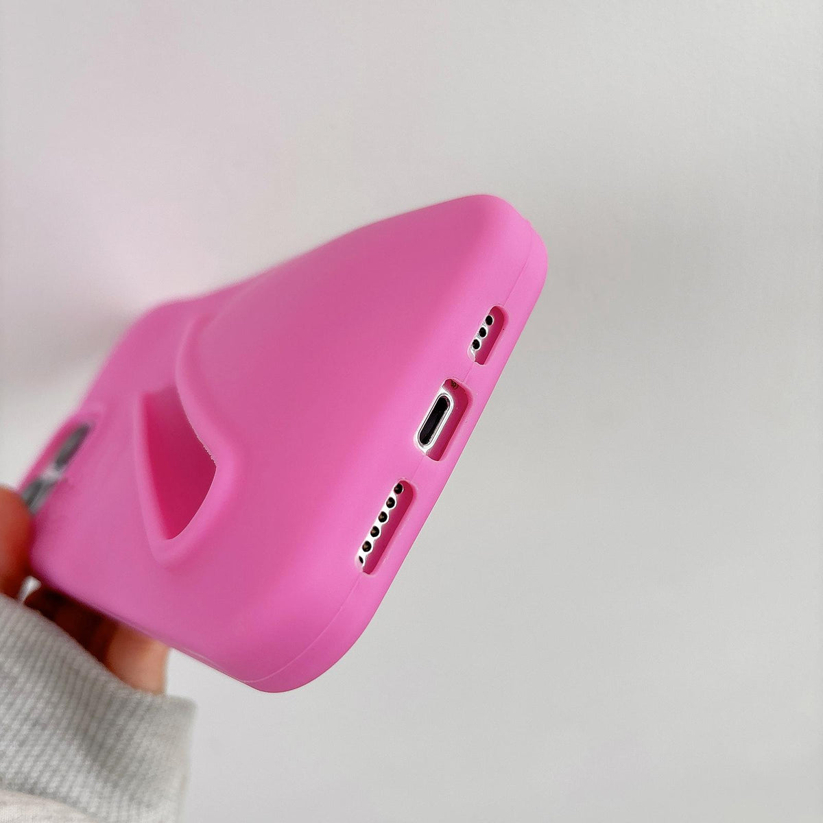 For iPhone 17 Lipstick Silicone 3D Phone Case - Orange - EDA009976903A