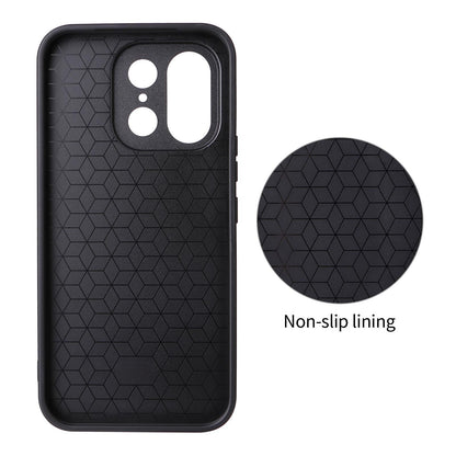 For OnePlus Turbo 6X Pro 5G Precise Cutout Carbon Fiber Texture Vegan Leather Phone Case - Blue - EDA009977201D