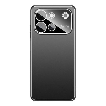 For vivo S60 5G Golden Shield Metal Frosted Lens Film Phone Case - Black - EDA009977801A