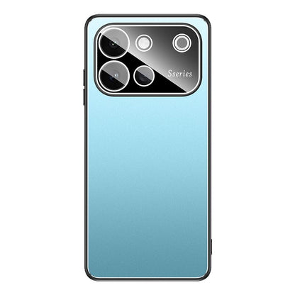For vivo S60 5G Golden Shield Metal Frosted Lens Film Phone Case - Blue - EDA009977801B