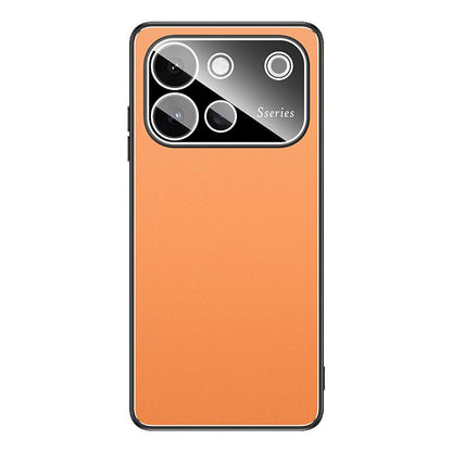 For vivo S60 5G Golden Shield Metal Frosted Lens Film Phone Case - Orange - EDA009977801D