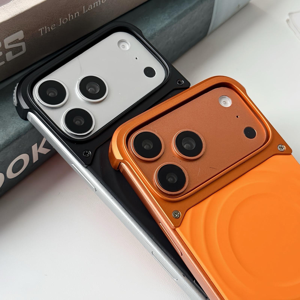 For iPhone 13 Pro Max Frameless Armor Silicone Wave Magnetic Phone Case - Silver - EDA009980604A