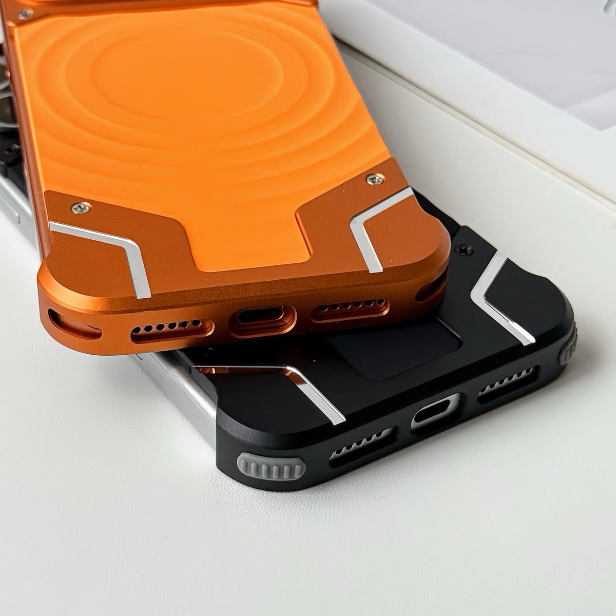 For iPhone 13 Pro Max Frameless Armor Silicone Wave Magnetic Phone Case - Silver - EDA009980604A