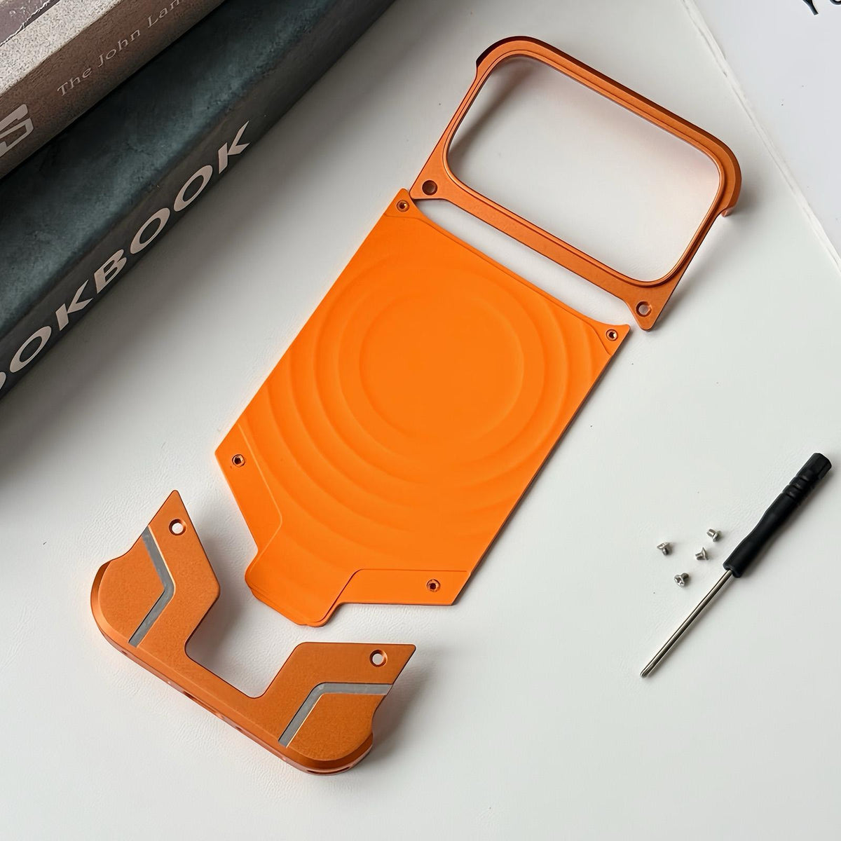 For Galaxy S23 Ultra 5G Frameless Armor Silicone Wave Magnetic Phone Case - Desert Gold - EDA009981304D