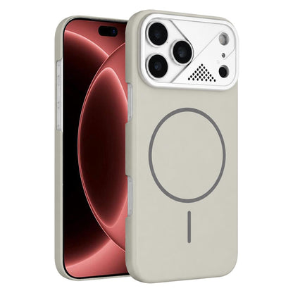 For iPhone 18 Pro Max Ultra-thin Gold Armor PC Magnetic Phone Case - Peak - EDA009985710C