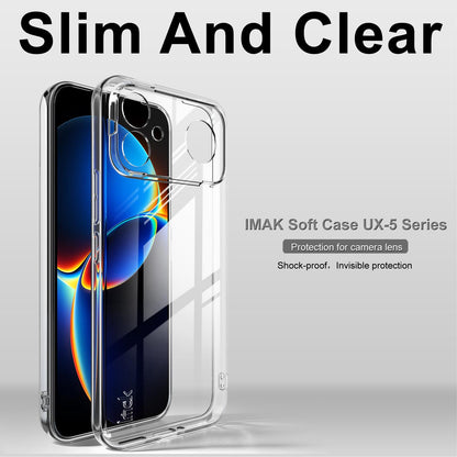 For Redmi K90 Ultra 5G / K90 Max 5G imak UX-5 Series Super Slim Transparent Shockproof TPU Protective Case(Transparent)