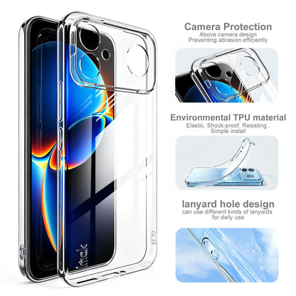 For Redmi K90 Ultra 5G / K90 Max 5G imak UX-5 Series Super Slim Transparent Shockproof TPU Protective Case(Transparent)