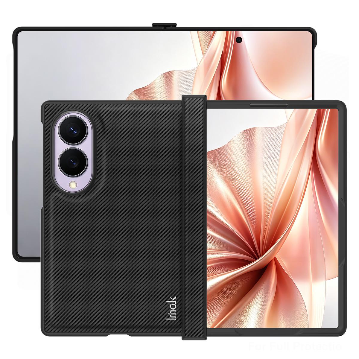 For Galaxy Z Fold8 5G imak Ruiyi Series Carbon Fiber PU + PC Phone Case - Default - EDA009986701