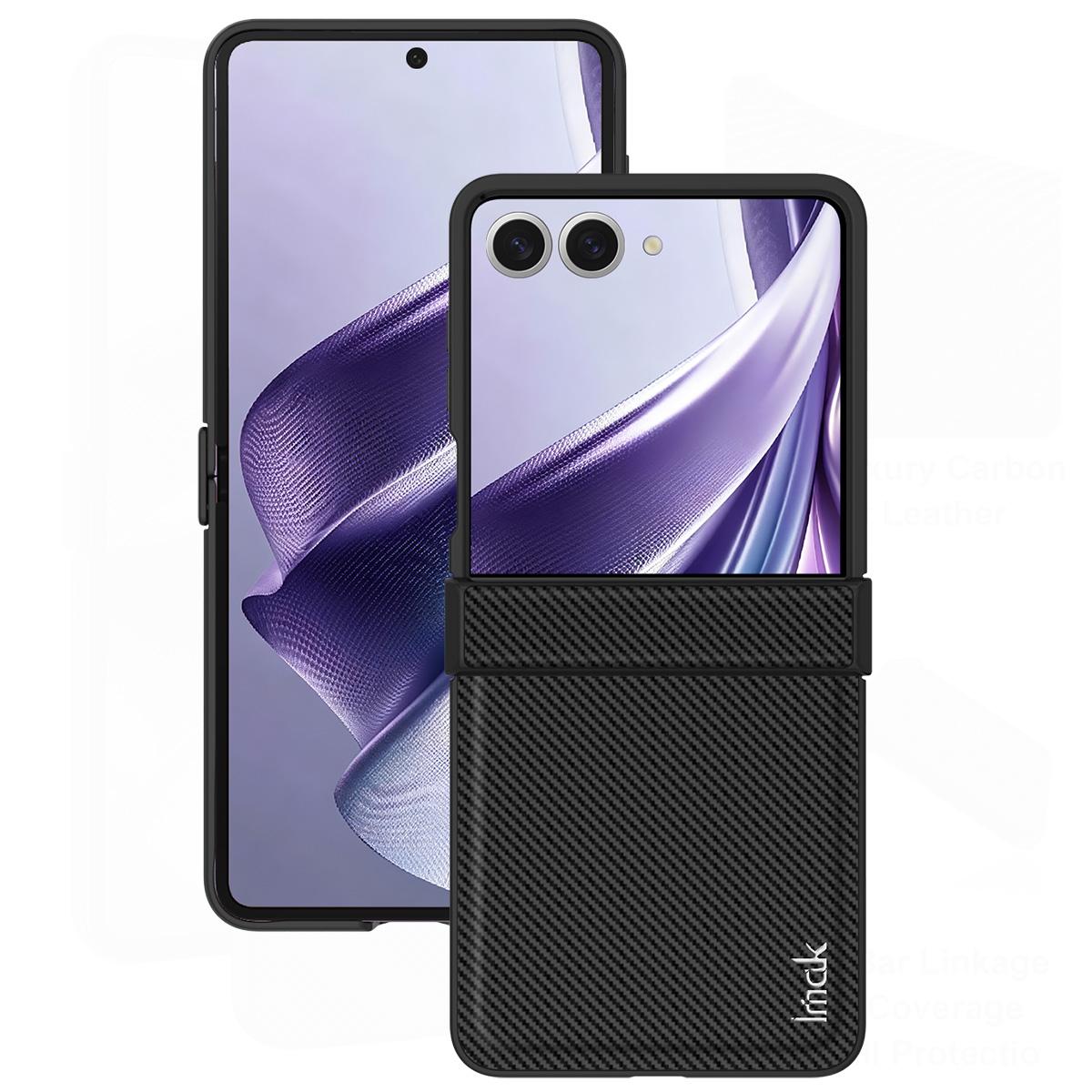 For Galaxy Z Flip8 5G imak Ruiyi Series Carbon Fiber PU + PC Phone Case - Default - EDA009986703