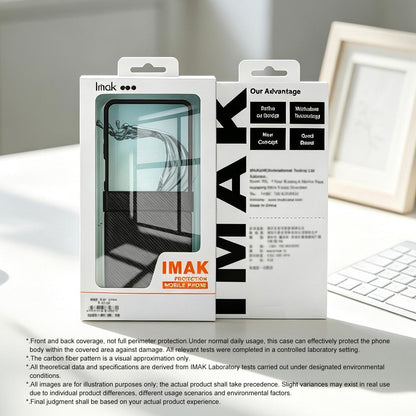 For Galaxy Z Flip8 5G imak Ruiyi Series Carbon Fiber PU + PC Phone Case - Default - EDA009986703
