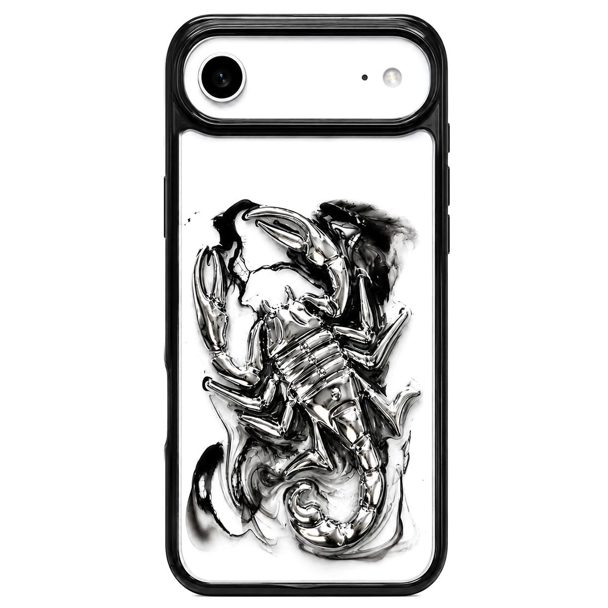 For iPhone Air Epoxy Resin Diffusion Scorpion Acrylic Phone Case - Light Ink - EDA009987704A