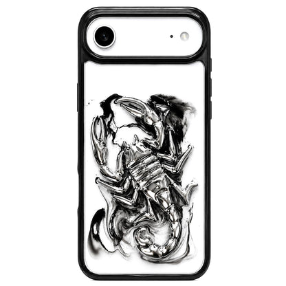 For iPhone Air Epoxy Resin Diffusion Scorpion Acrylic Phone Case - Light Ink - EDA009987704A