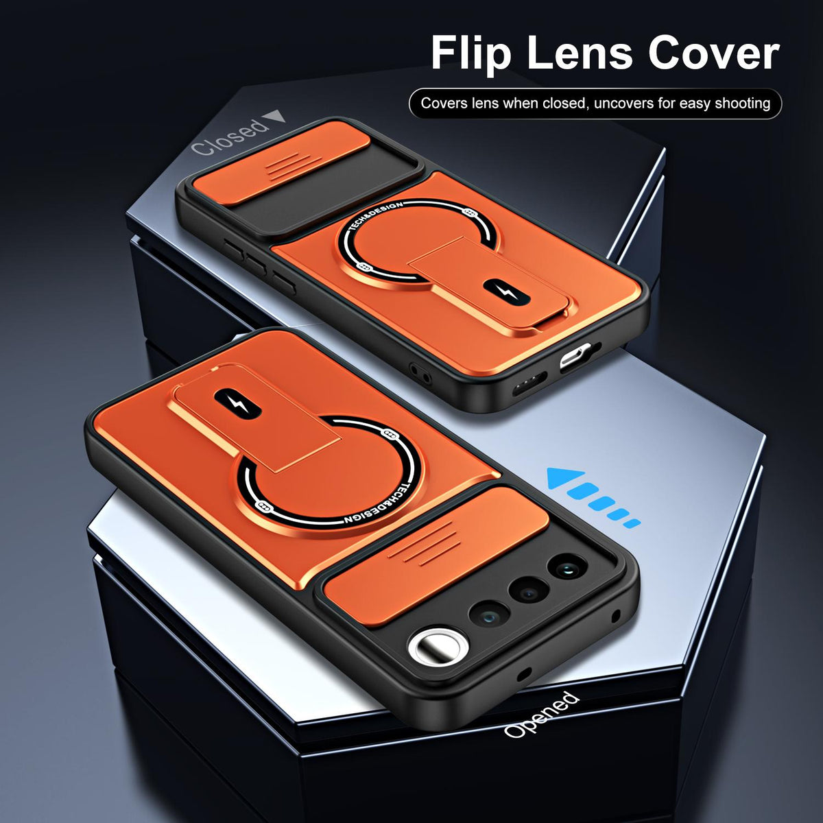 For Realme 16 5G Sliding Camshield Holder Magnetic Phone Case - Black - EDA009987801B