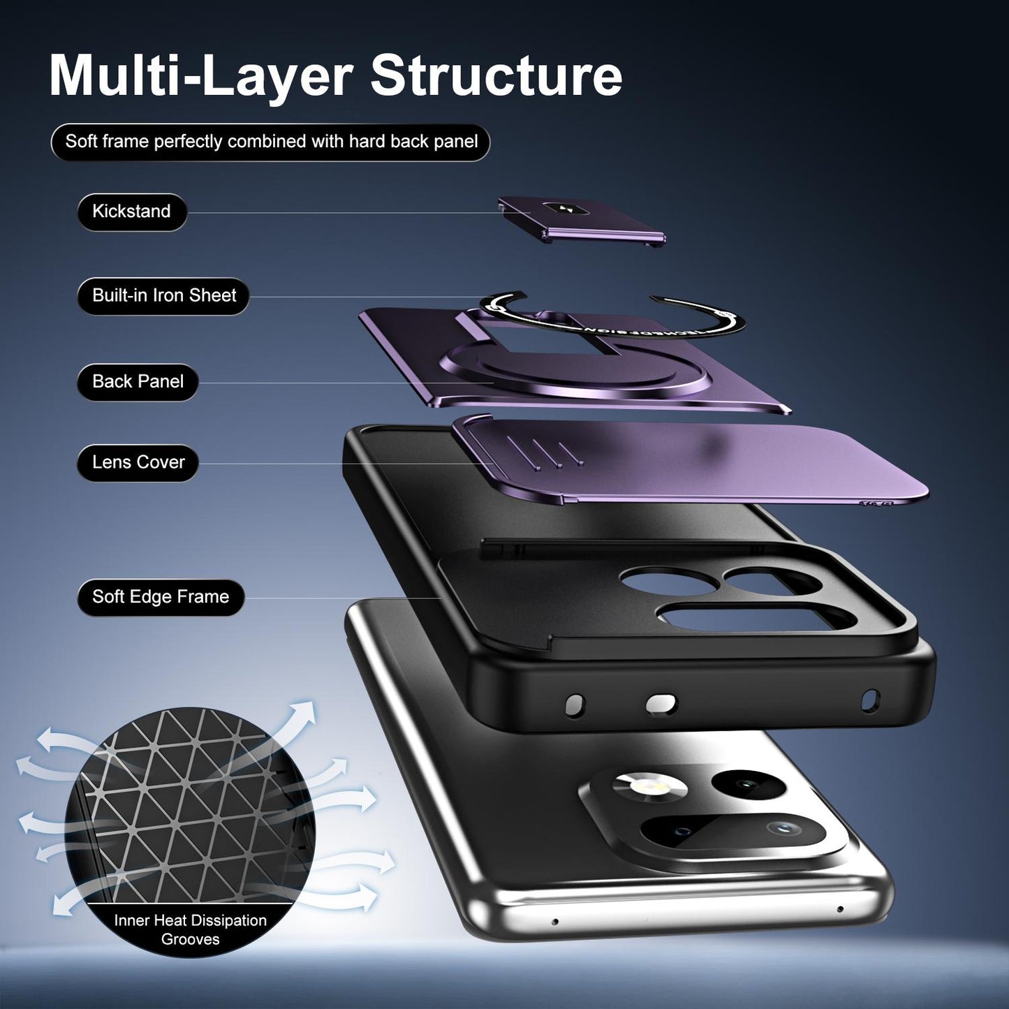For Realme 16 Pro+ 5G Sliding Camshield Holder Magnetic Phone Case(Purple)