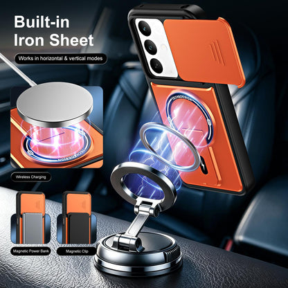 For Realme C85 / C83 5G / 15x India Sliding Camshield Holder Magnetic Phone Case(Red)