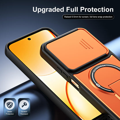 For Realme C85 / C83 5G / 15x India Sliding Camshield Holder Magnetic Phone Case(Blue)