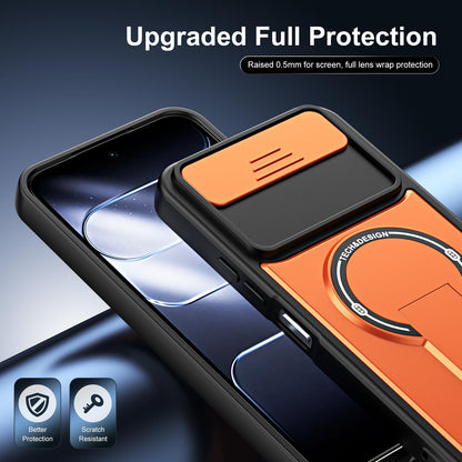 For Tecno Spark 50 5G Sliding Camshield Holder Magnetic Phone Case - Blue - EDA009987909D