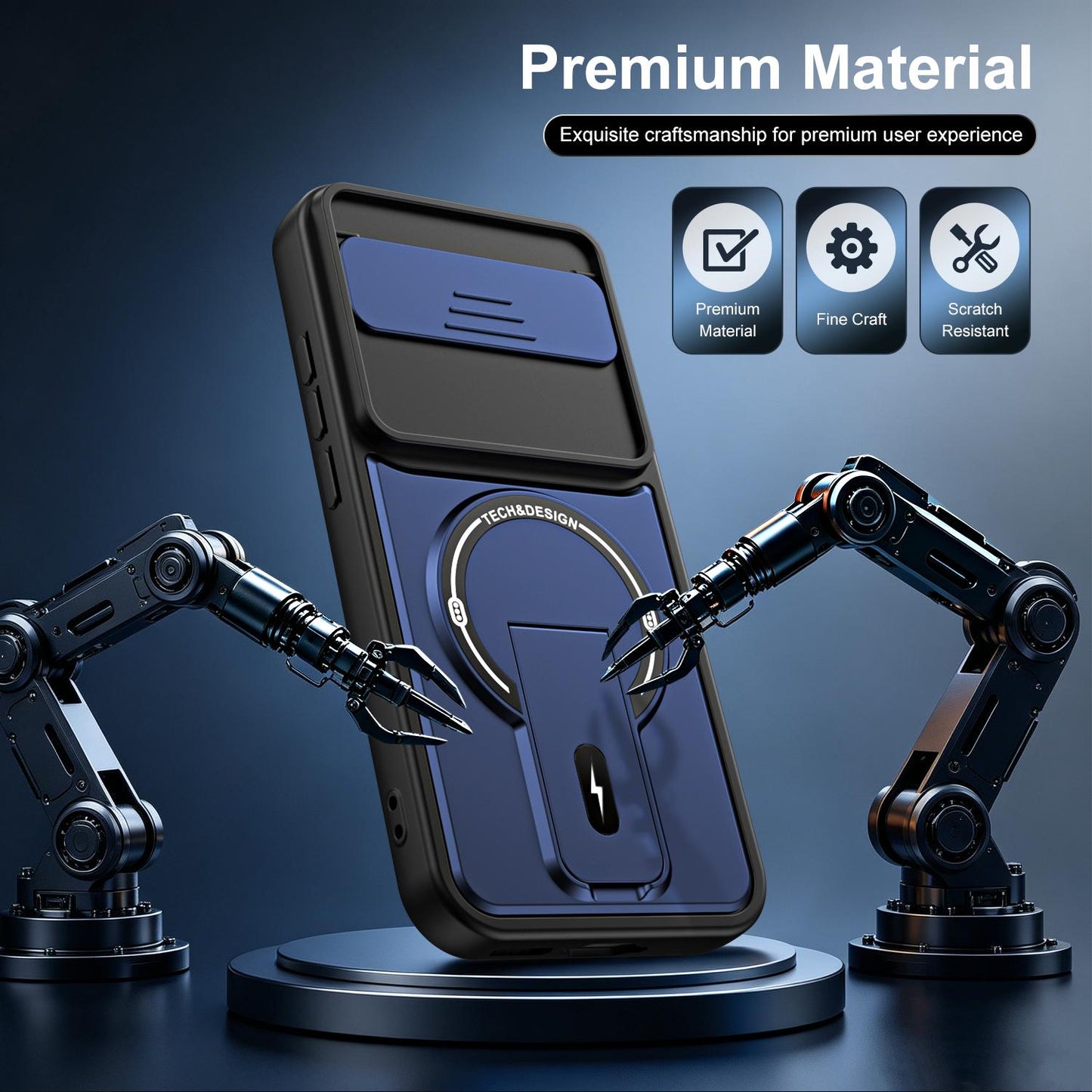 For vivo iQOO 15R 5G / Z11 Turbo Sliding Camshield Holder Magnetic Phone Case(Purple)
