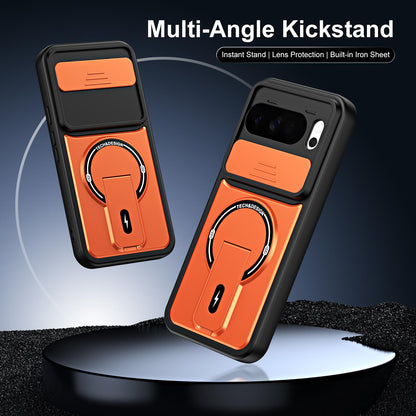 For Google Pixel 10 Pro XL Sliding Camshield Holder Magnetic Phone Case - Orange - EDA009988303A