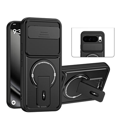 For Google Pixel 10 Pro XL Sliding Camshield Holder Magnetic Phone Case - Black - EDA009988303B