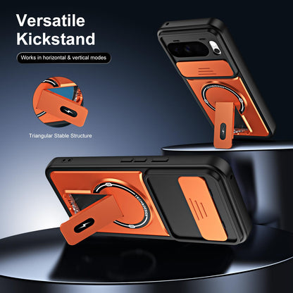 For Google Pixel 10 Pro XL Sliding Camshield Holder Magnetic Phone Case - Red - EDA009988303C