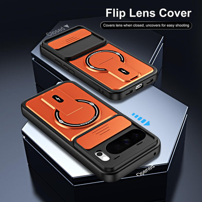 For Google Pixel 10 Pro XL Sliding Camshield Holder Magnetic Phone Case - Blue - EDA009988303D
