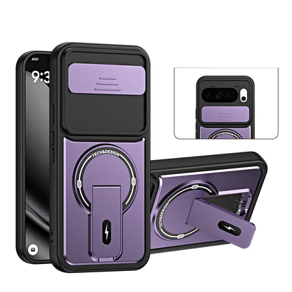 For Google Pixel 10 Pro XL Sliding Camshield Holder Magnetic Phone Case - Purple - EDA009988303E