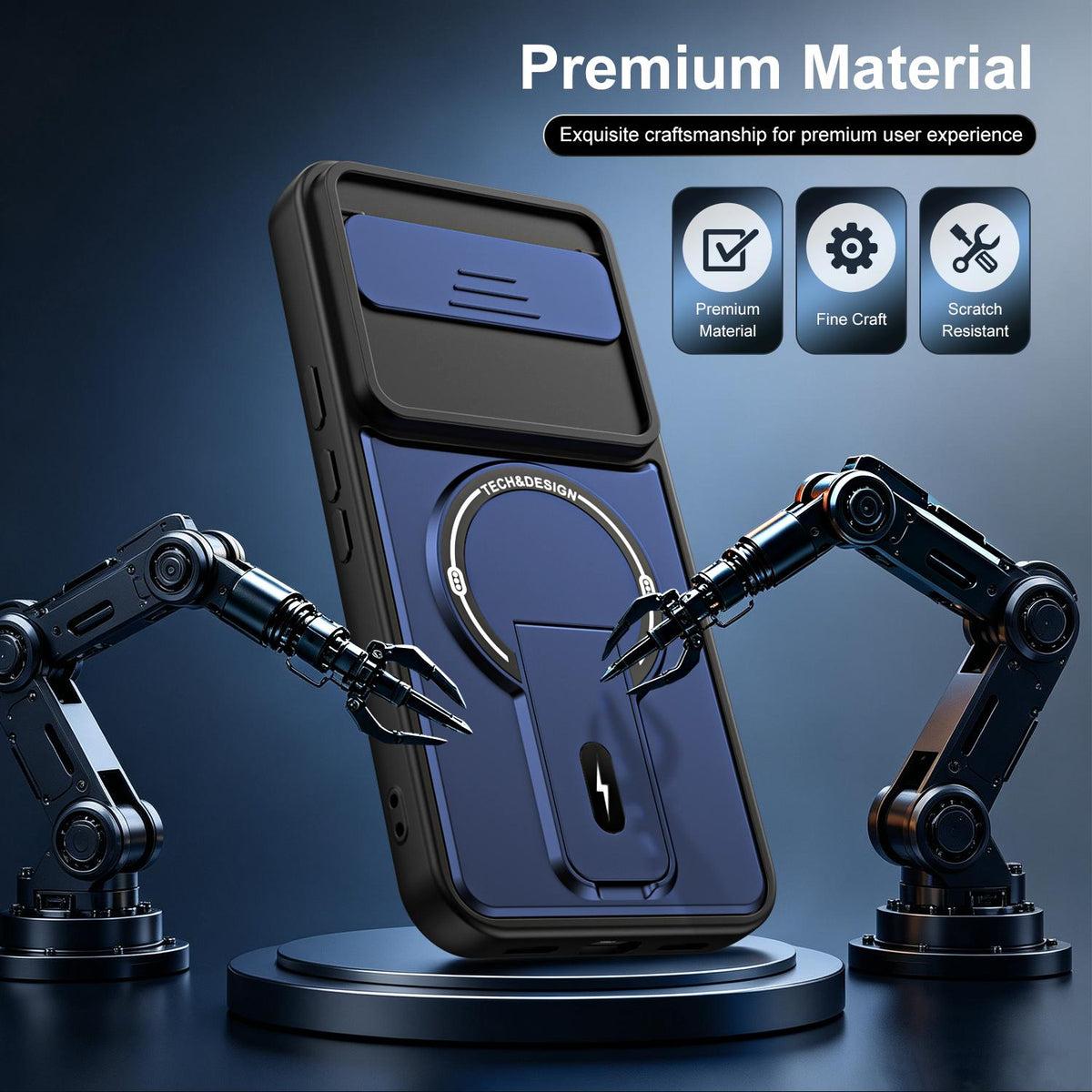 For Google Pixel 11 Pro XL Sliding Camshield Holder Magnetic Phone Case - Red - EDA009988305C
