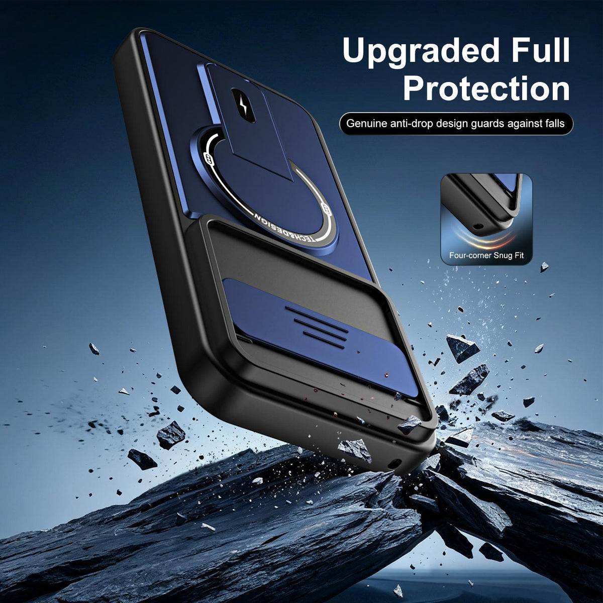 For Google Pixel 11 Pro XL Sliding Camshield Holder Magnetic Phone Case - Red - EDA009988305C