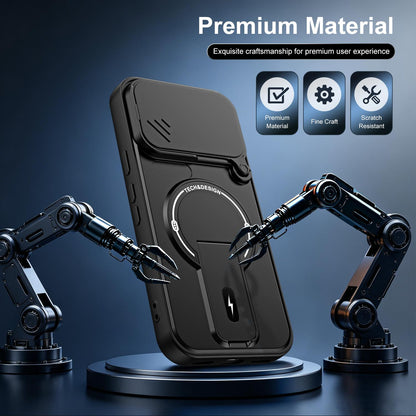 For Google Pixel 11 / 11 Pro Sliding Camshield Holder Magnetic Phone Case - Orange - EDA009988306A