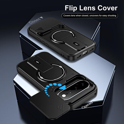 For Google Pixel 11 / 11 Pro Sliding Camshield Holder Magnetic Phone Case - Blue - EDA009988306D