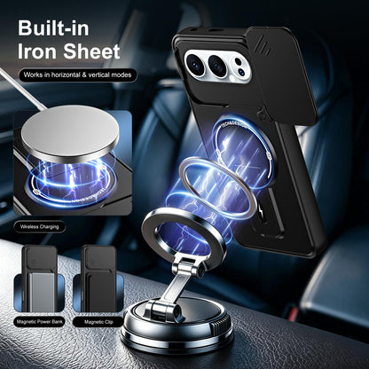 For Honor 500 / 500 Pro Global 155.8mm Sliding Camshield Holder Magnetic Phone Case(Red)