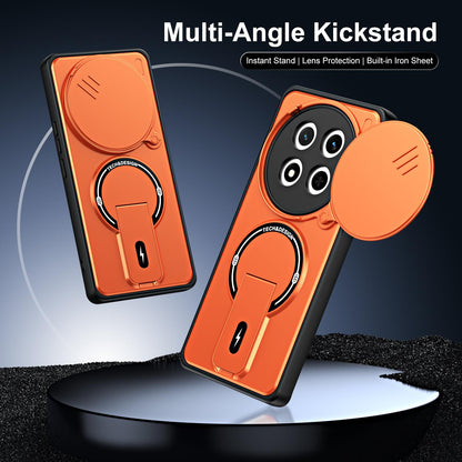 For Honor X9c / Magic7 Lite Sliding Camshield Holder Magnetic Phone Case(Orange)