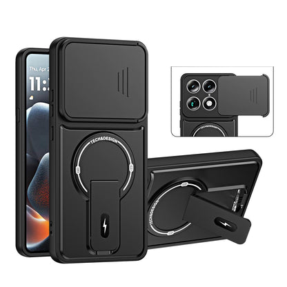 For Motorola Edge 70 Ultra / Signature Sliding Camshield Holder Magnetic Phone Case(Black)