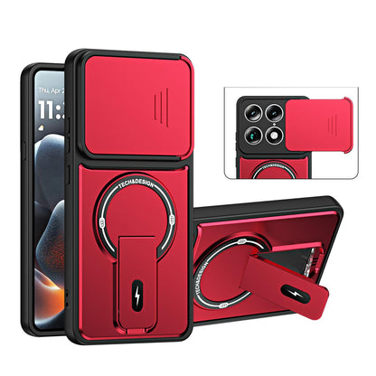 For Motorola Edge 70 Ultra / Signature Sliding Camshield Holder Magnetic Phone Case(Red)