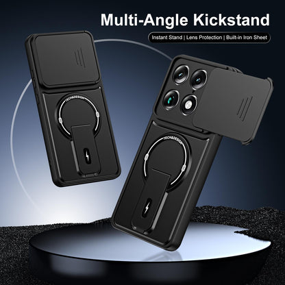 For Motorola Edge 70 Ultra / Signature Sliding Camshield Holder Magnetic Phone Case(Blue)