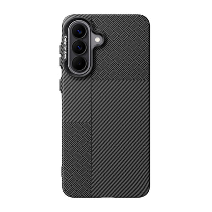 For Galaxy A57 5G ABEEL Lightweight Zero Feel Series Lyocell Fiber Water Adhesive Magnetic Phone Case - Small Meander Carbon Fiber - EDA009988601C