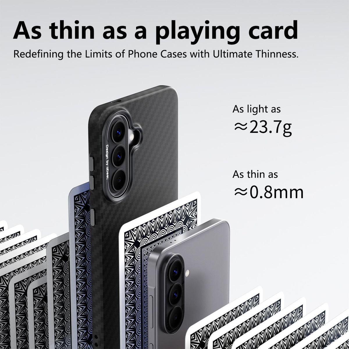 For Galaxy A57 5G ABEEL Lightweight Zero Feel Series Lyocell Fiber Water Adhesive Magnetic Phone Case - Goldfish - EDA009988601E