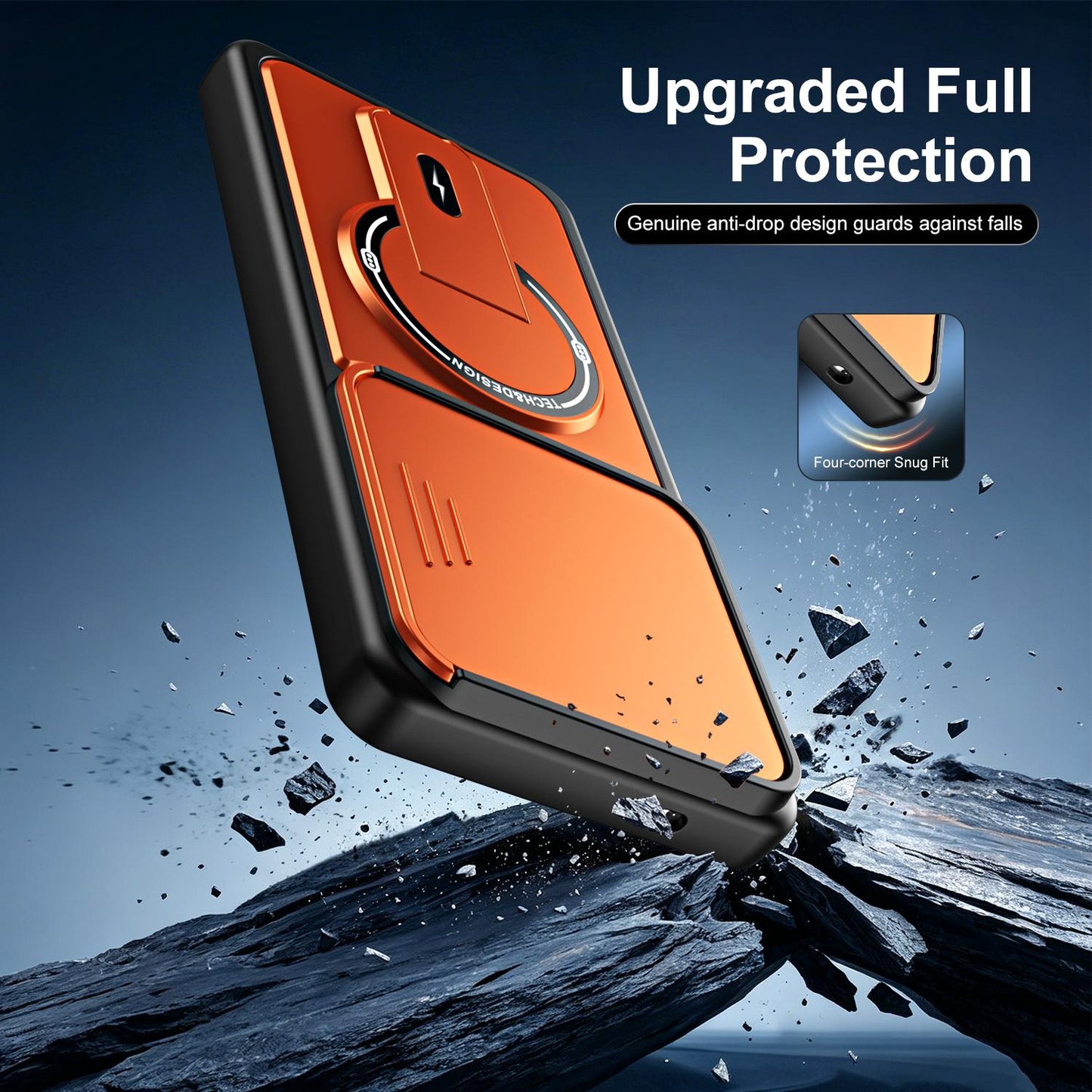 For Galaxy S26 Ultra 5G Sliding Camshield Holder Magnetic Phone Case(Blue)