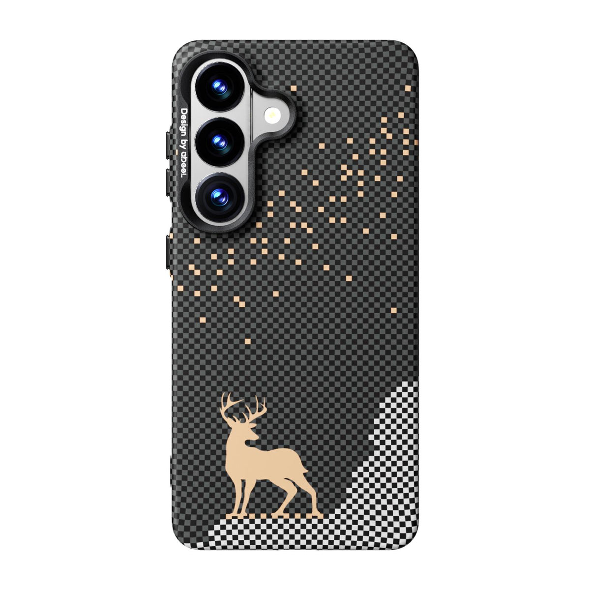 For Galaxy S26 5G ABEEL Lightweight Zero Feel Series Lyocell Fiber Water Adhesive Magnetic Phone Case - Auspicious Deer - EDA009989102F