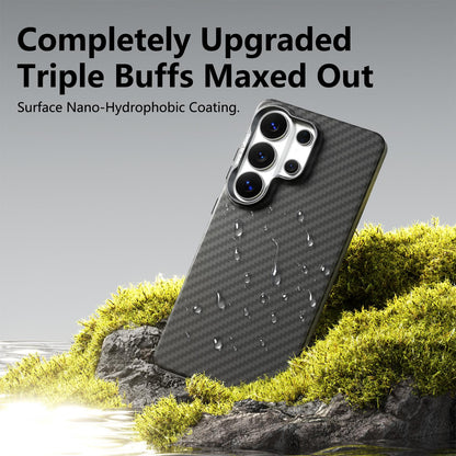 For Galaxy S26 5G ABEEL Lightweight Zero Feel Series Lyocell Fiber Water Adhesive Magnetic Phone Case - Auspicious Deer - EDA009989102F