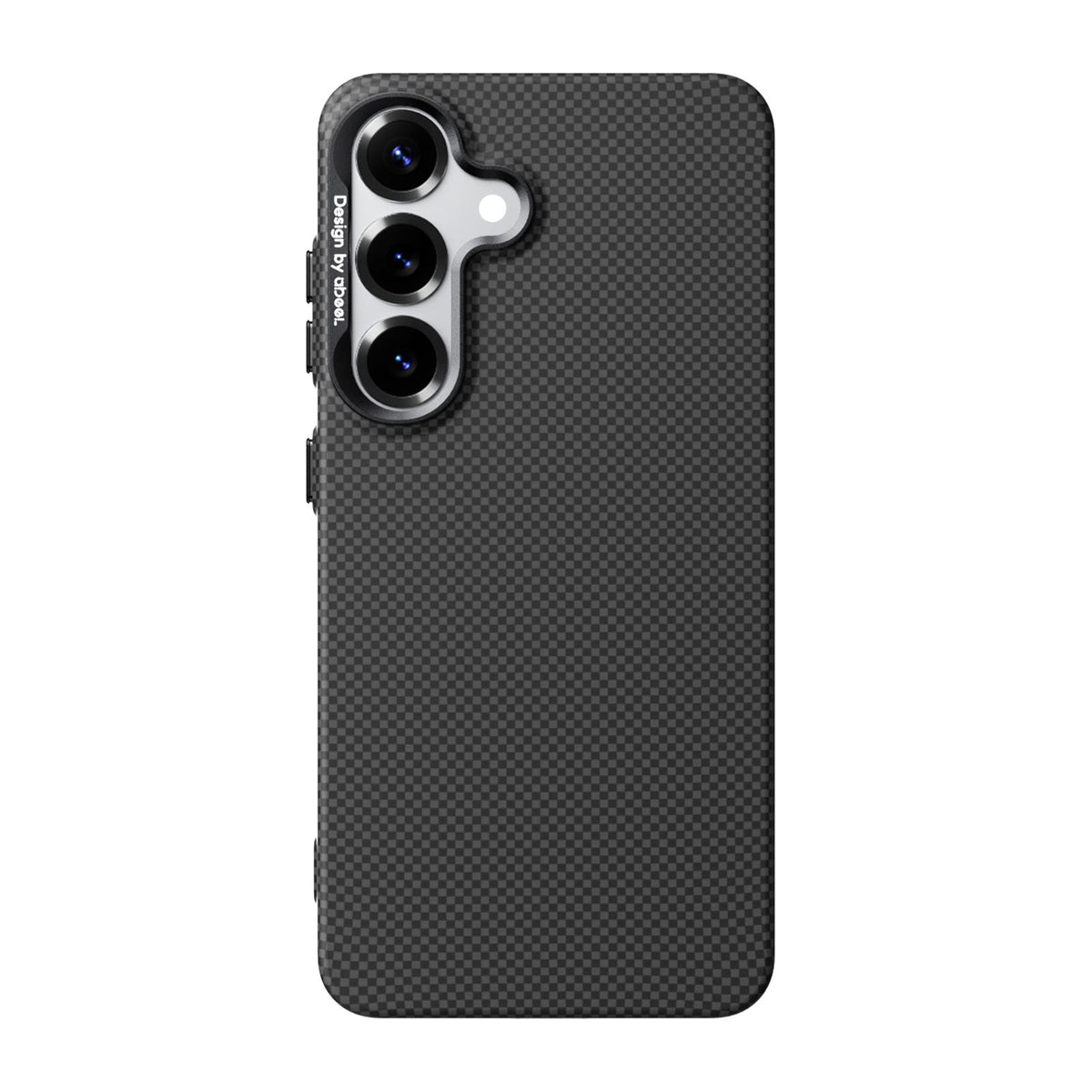 For Galaxy S25 5G ABEEL Lightweight Zero Feel Series Lyocell Fiber Water Adhesive Magnetic Phone Case - Small Squares - EDA009989103B
