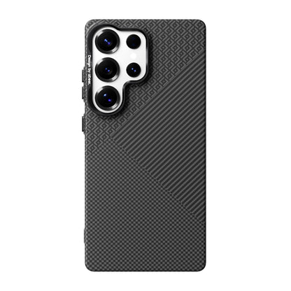For Galaxy S25 Ultra 5G ABEEL Lightweight Zero Feel Series Lyocell Fiber Water Adhesive Magnetic Phone Case - Little Fortune - EDA009989104D
