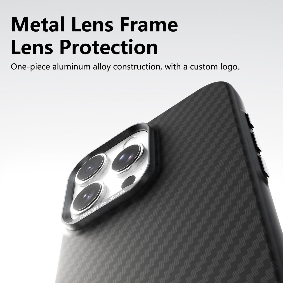 For iPhone 16 Pro ABEEL Lightweight Zero Feel Series Lyocell Fiber Water Adhesive Magnetic Phone Case - Small Squares - EDA009989507B