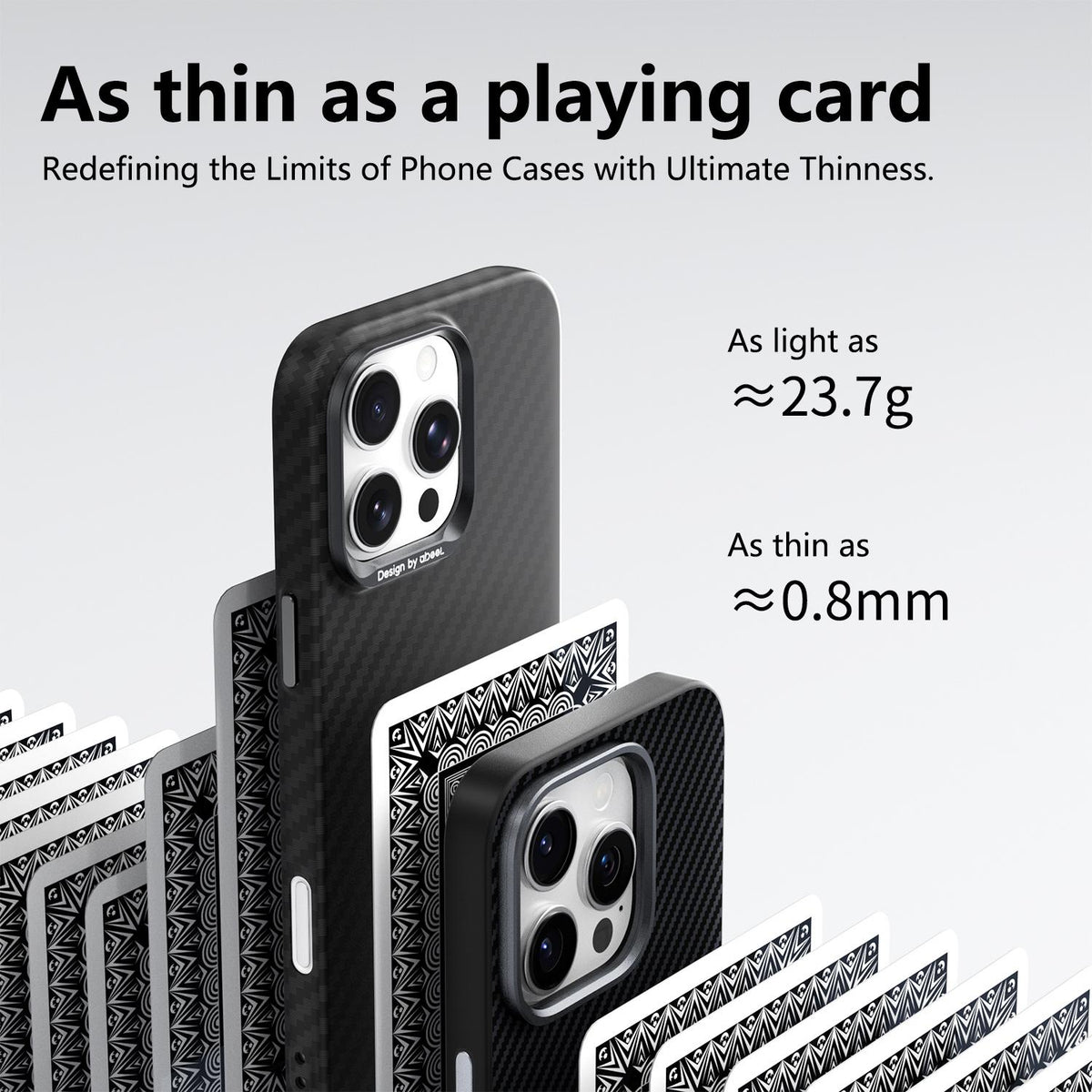 For iPhone 16 Pro ABEEL Lightweight Zero Feel Series Lyocell Fiber Water Adhesive Magnetic Phone Case - Little Fortune - EDA009989507D