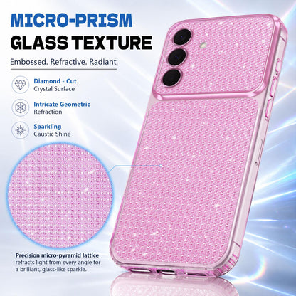 For Galaxy A27 5G / M47 5G Sparkling Diamond Glitter Airbag Phone Case - Pink - EDA009989805C